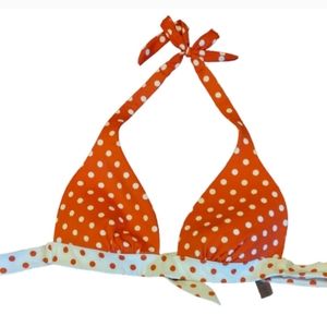 VICTORIA'S SECRET POLKA DOT TRIANGLE BIKINI TOP  SIZE M